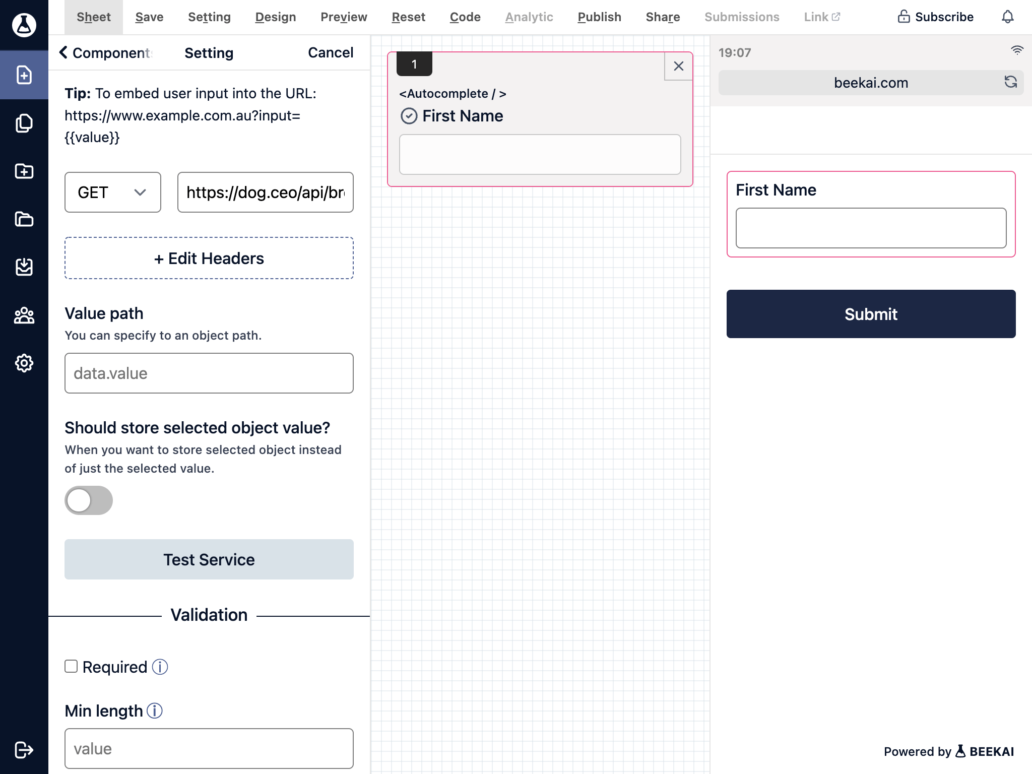 create component step3