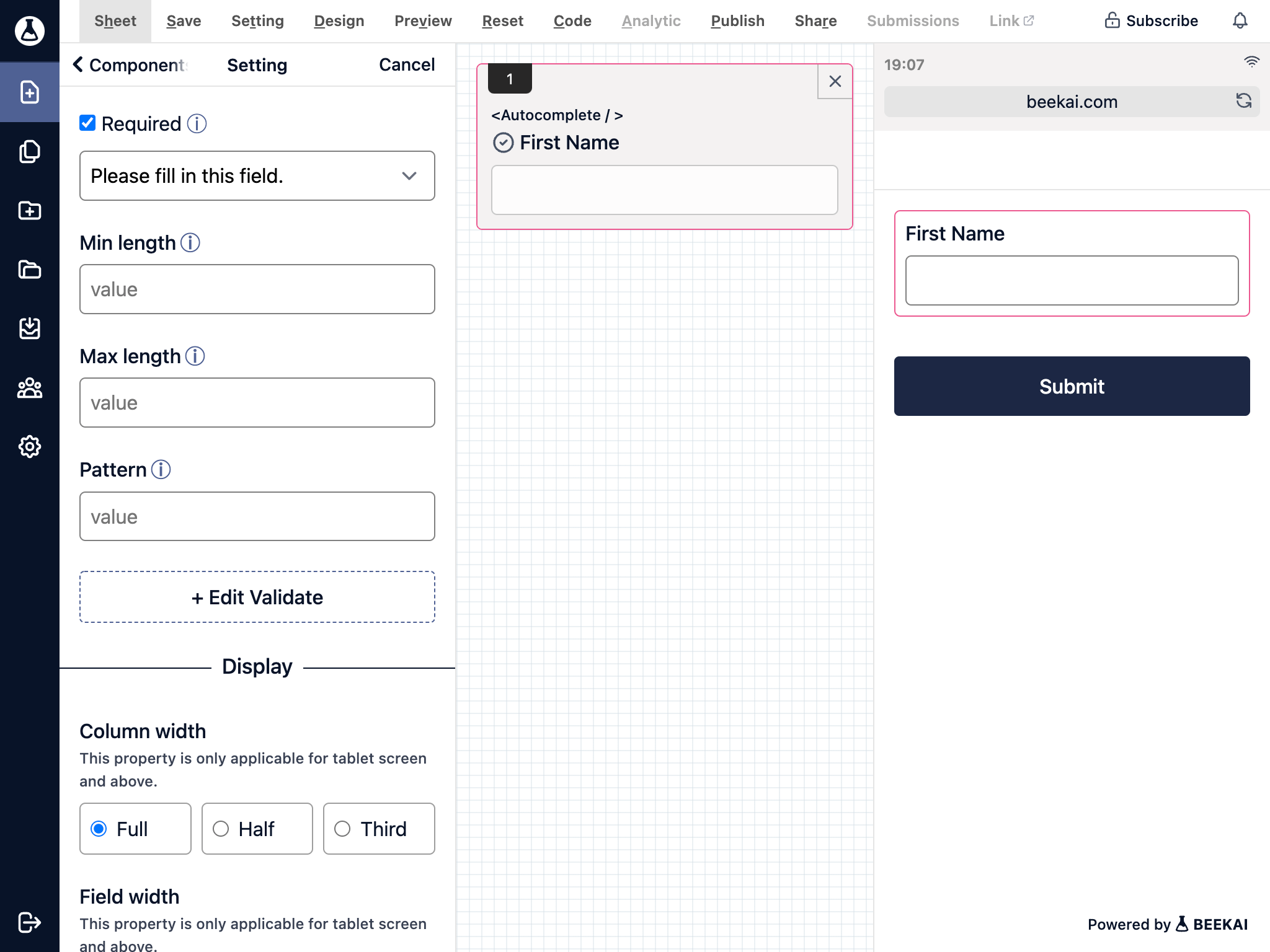 create component step4