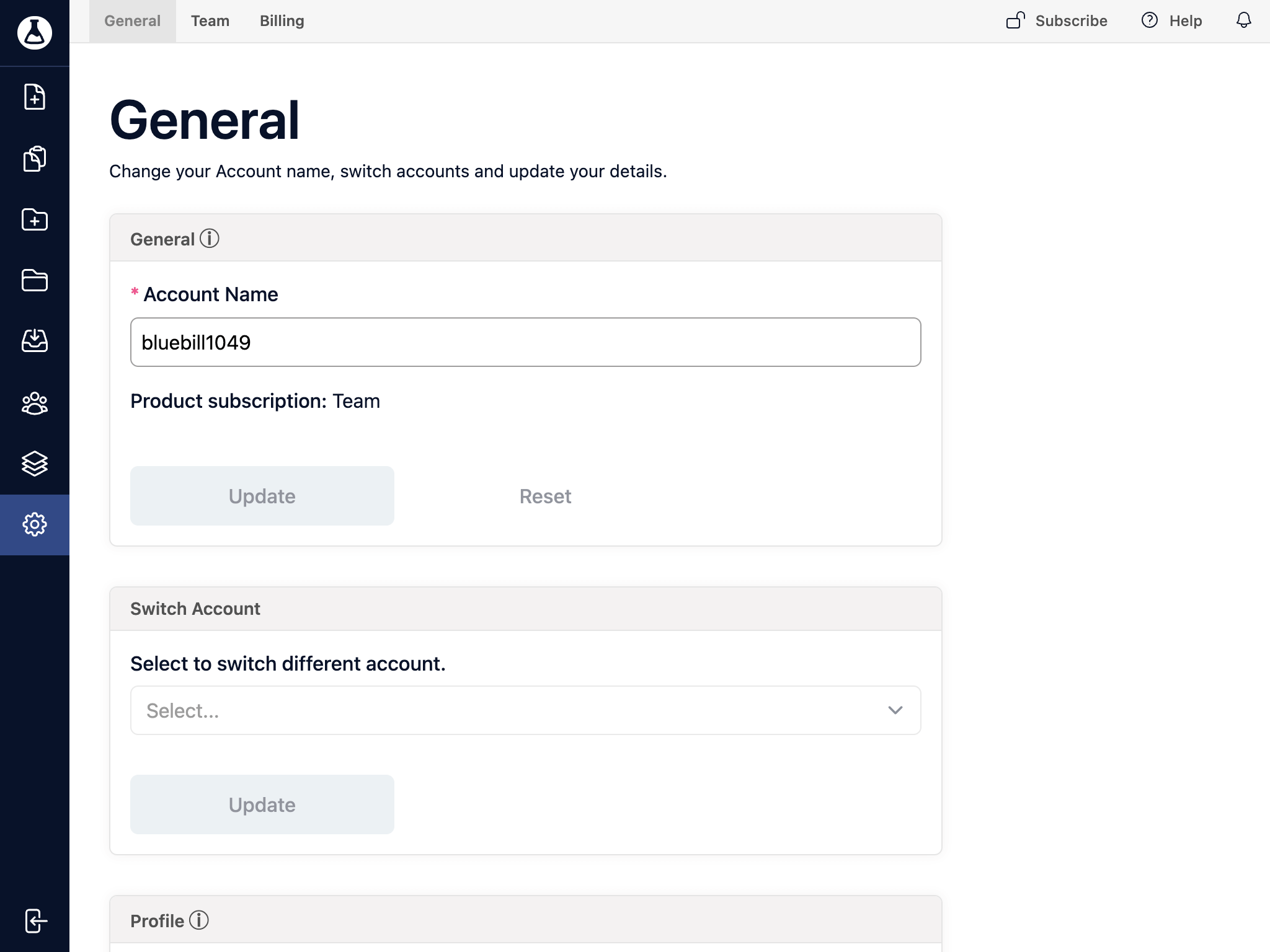 General setting